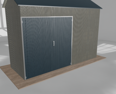 Hala stalowa 5.5x2m dwuspadowa Aluminium Wysoka