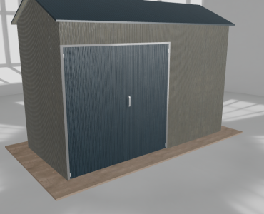 Hala stalowa 5.5x2.5m dwuspadowa Aluminium Wysoka