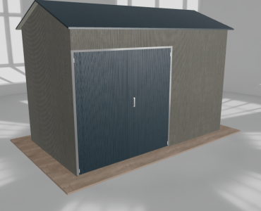 Hala stalowa 5.5x3m dwuspadowa Aluminium Wysoka