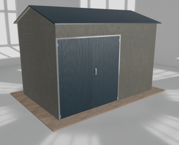 Hala stalowa 5.5x3.5m dwuspadowa Aluminium Wysoka