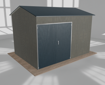 Hala stalowa 5.5x4m dwuspadowa Aluminium Wysoka