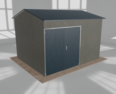 Hala stalowa 5.5x4.5m dwuspadowa Aluminium Wysoka