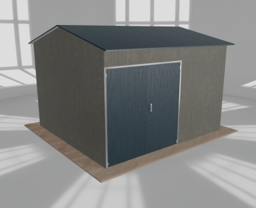 Hala stalowa 5.5x5m dwuspadowa Aluminium Wysoka