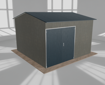 Hala stalowa 5.5x5.5m dwuspadowa Aluminium Wysoka