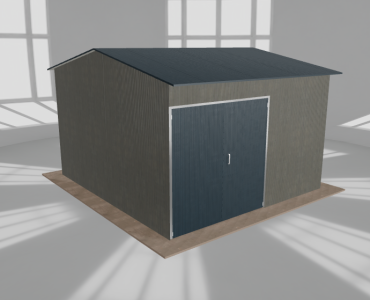 Hala stalowa 5.5x6m dwuspadowa Aluminium Wysoka