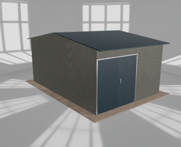 Hala stalowa 5.5x8m dwuspadowa Aluminium Wysoka