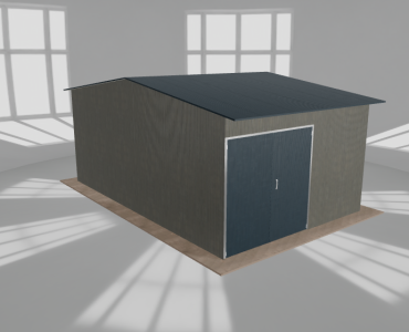 Hala stalowa 5.5x8.5m dwuspadowa Aluminium Wysoka