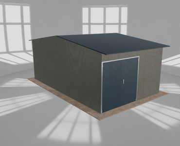 Hala stalowa 5.5x9m dwuspadowa Aluminium Wysoka
