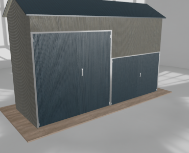Hala stalowa 6x2m dwuspadowa Aluminium Wysoka