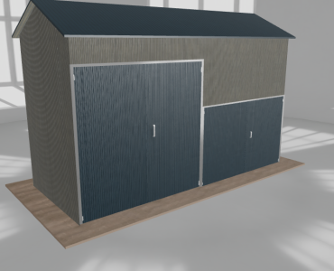 Hala stalowa 6x2.5m dwuspadowa Aluminium Wysoka