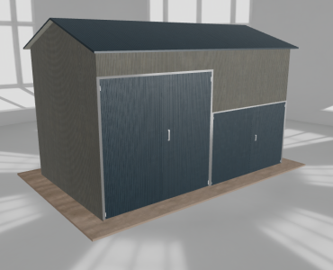 Hala stalowa 6x3.5m dwuspadowa Aluminium Wysoka