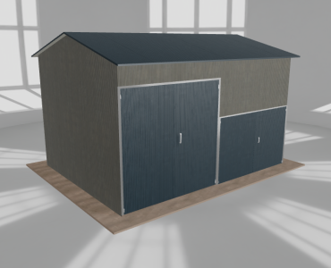 Hala stalowa 6x4.5m dwuspadowa Aluminium Wysoka