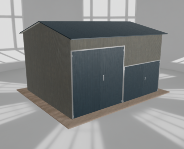 Hala stalowa 6x5m dwuspadowa Aluminium Wysoka