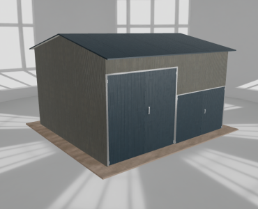 Hala stalowa 6x5.5m dwuspadowa Aluminium Wysoka