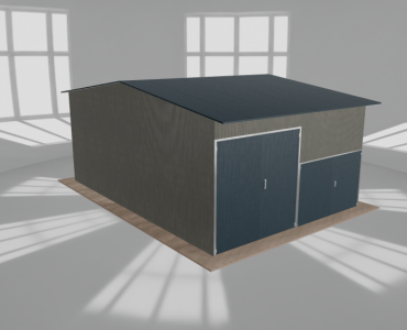 Hala stalowa 6x8.5m dwuspadowa Aluminium Wysoka
