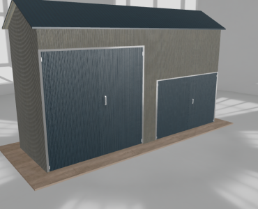 Hala stalowa 6.5x2m dwuspadowa Aluminium Wysoka