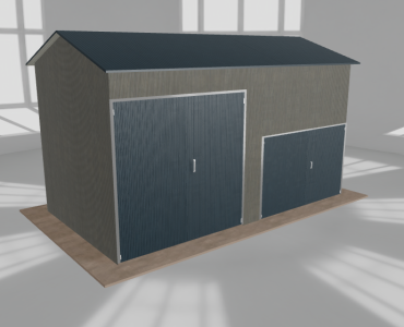 Hala stalowa 6.5x3.5m dwuspadowa Aluminium Wysoka