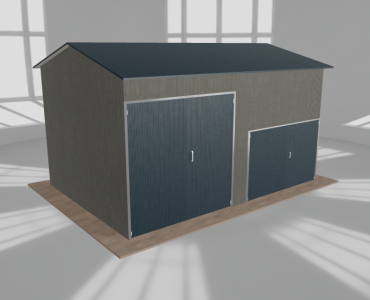 Hala stalowa 6.5x4.5m dwuspadowa Aluminium Wysoka