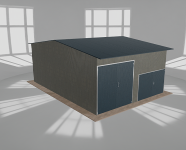 Hala stalowa 6.5x9m dwuspadowa Aluminium Wysoka