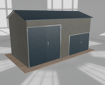 Hala stalowa 7x3.5m dwuspadowa Aluminium Wysoka