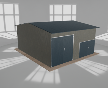 Hala stalowa 7x8m dwuspadowa Aluminium Wysoka