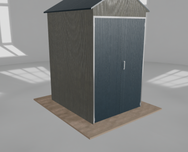 Hala blaszana 2x2.5m dwuspadowa Aluminium Wysoka