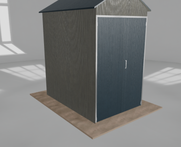 Hala blaszana 2x3m dwuspadowa Aluminium Wysoka
