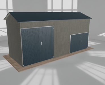 Hala stalowa 8x3m dwuspadowa Aluminium Wysoka