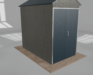 Hala blaszana 2x3.5m dwuspadowa Aluminium Wysoka