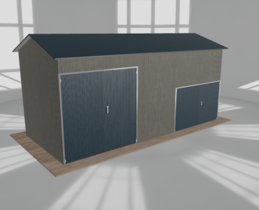 Hala stalowa 8x3.5m dwuspadowa Aluminium Wysoka