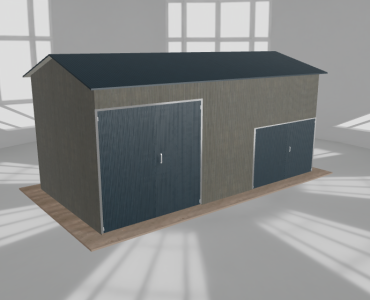 Hala stalowa 8x4m dwuspadowa Aluminium Wysoka