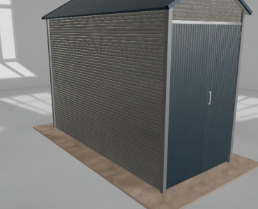 Hala blaszana 2x4.5m dwuspadowa Aluminium Wysoka