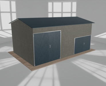 Hala stalowa 8x5m dwuspadowa Aluminium Wysoka