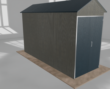 Hala blaszana 2x5.5m dwuspadowa Aluminium Wysoka