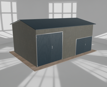 Hala stalowa 8x5.5m dwuspadowa Aluminium Wysoka