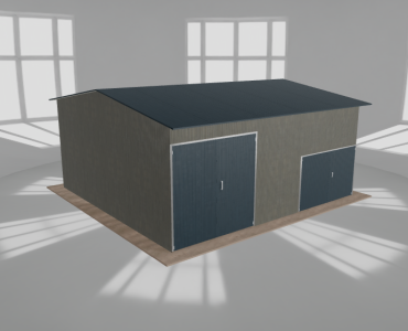 Hala stalowa 8x7.5m dwuspadowa Aluminium Wysoka