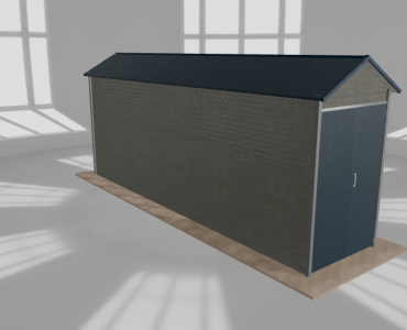 Hala blaszana 2x8.5m dwuspadowa Aluminium Wysoka