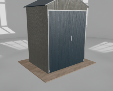 Hala blaszana 2.5x2m dwuspadowa Aluminium Wysoka