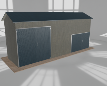 Hala stalowa 8.5x2.5m dwuspadowa Aluminium Wysoka