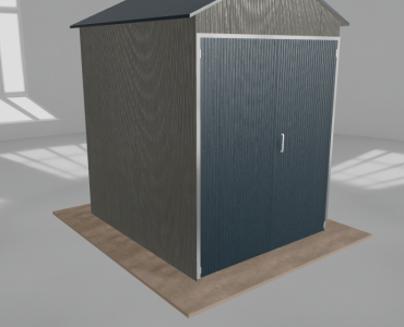 Hala blaszana 2.5x3m dwuspadowa Aluminium Wysoka
