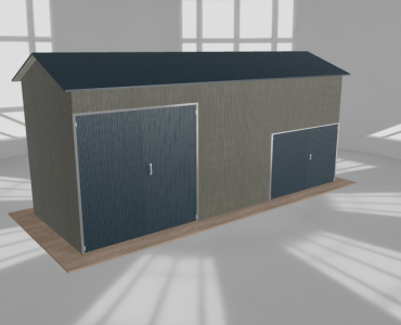 Hala stalowa 8.5x3m dwuspadowa Aluminium Wysoka