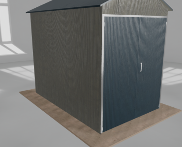 Hala blaszana 2.5x4m dwuspadowa Aluminium Wysoka
