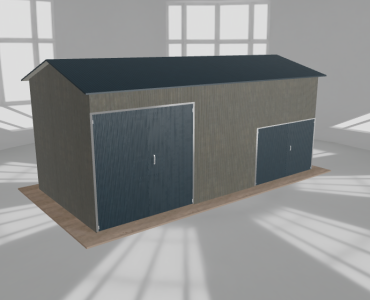 Hala stalowa 8.5x4m dwuspadowa Aluminium Wysoka