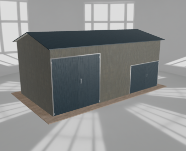 Hala stalowa 8.5x4.5m dwuspadowa Aluminium Wysoka