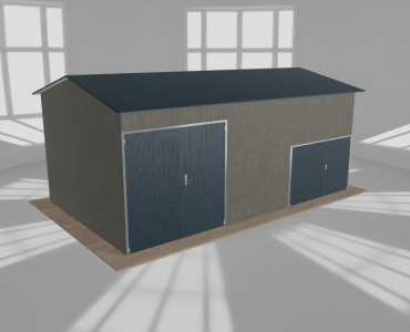 Hala stalowa 8.5x5m dwuspadowa Aluminium Wysoka