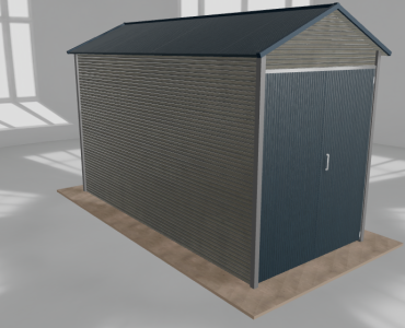 Hala blaszana 2.5x5.5m dwuspadowa Aluminium Wysoka