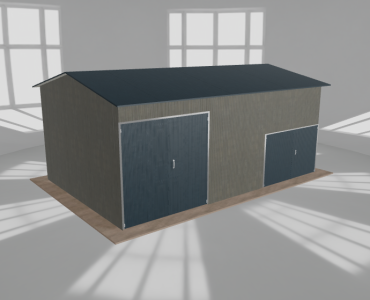 Hala stalowa 8.5x5.5m dwuspadowa Aluminium Wysoka