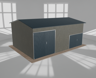Hala stalowa 8.5x6m dwuspadowa Aluminium Wysoka