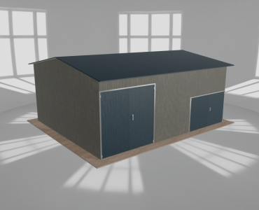 Hala stalowa 8.5x7m dwuspadowa Aluminium Wysoka
