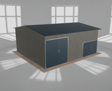 Hala stalowa 8.5x7.5m dwuspadowa Aluminium Wysoka